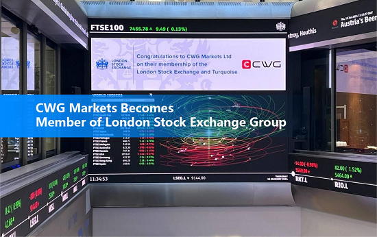 أسواق CWG تصبح عضوًا في مجموعة بورصة لندن: فصل جديد في الأمور المالية العالمية