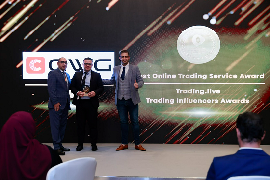 CWG Markets는 두바이에서 열린 2024년 트레이딩 영향력 어워즈에서 "최고의 온라인 트레이딩 서비스 상"을 수상하였습니다.