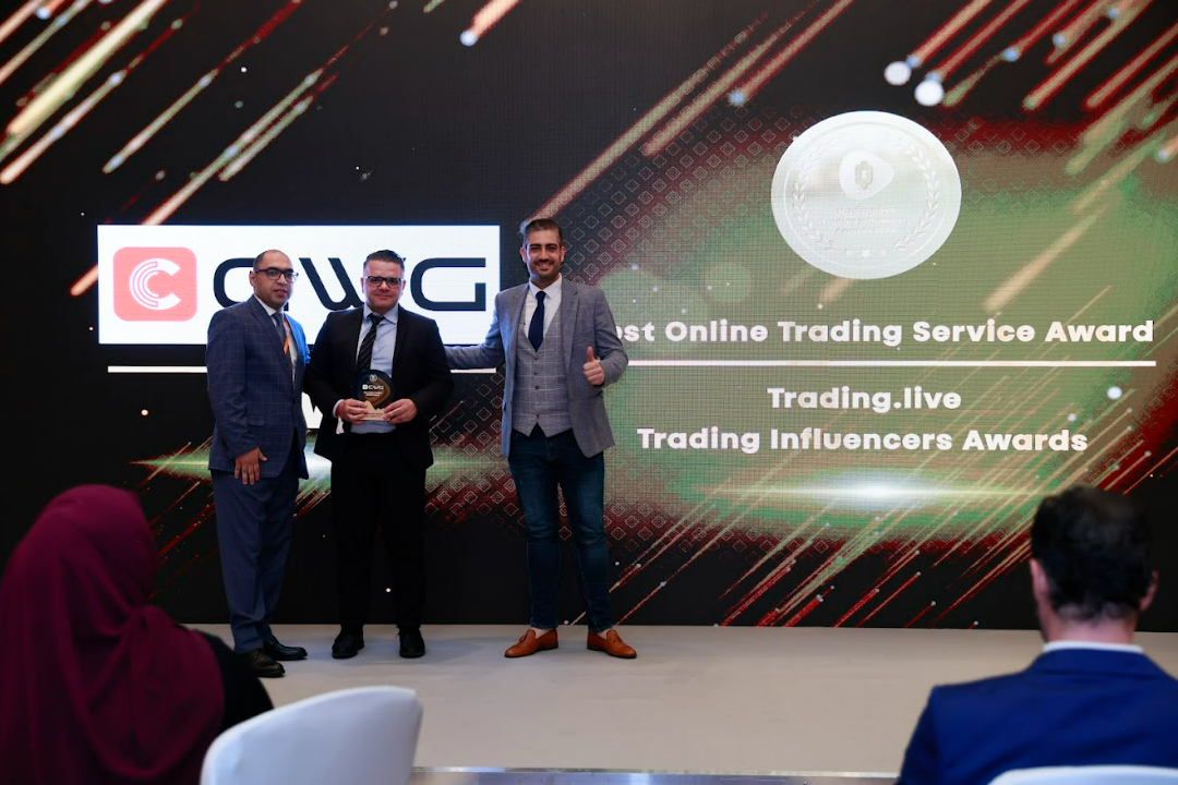CWG Markets đã giành giải "Dịch vụ Giao dịch Trực tuyến Tốt nhất" tại Lễ trao giải Ảnh hưởng Giao dịch năm 2024 tại Dubai.
